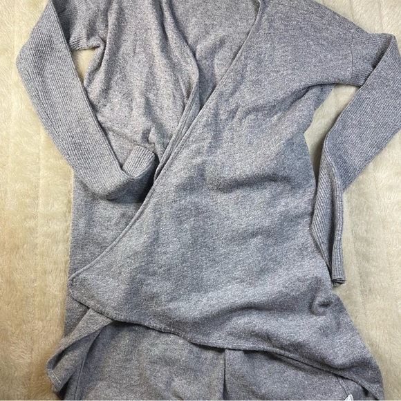 LUMIERE Open front sweater Gray small - Picture 3 of 9